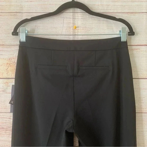 Not Your Daughter Jeans Ponte Knit Slim Trouser Pants Size 4 Black Straight Leg - Picture 9 of 14